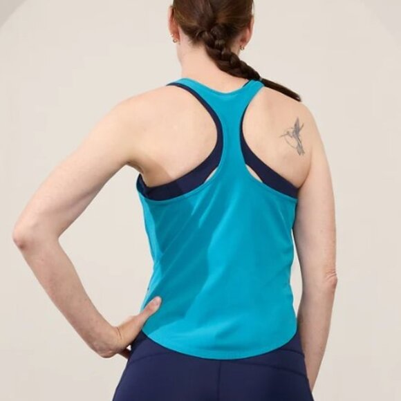 Athleta Navigate Tank  Size Medium and Large Color Pacific - Picture 2 of 8